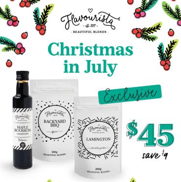 Arrangement of Christmas in July Pack