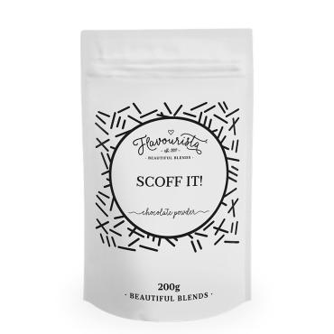 Package of Scoff It! Chocolate Powder